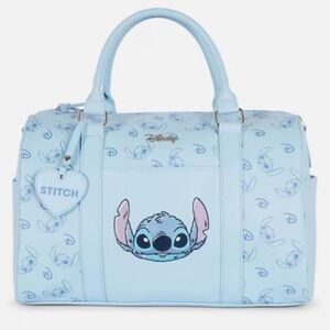 Disney Light Blue Stitch Weekender Travel Bag NWT